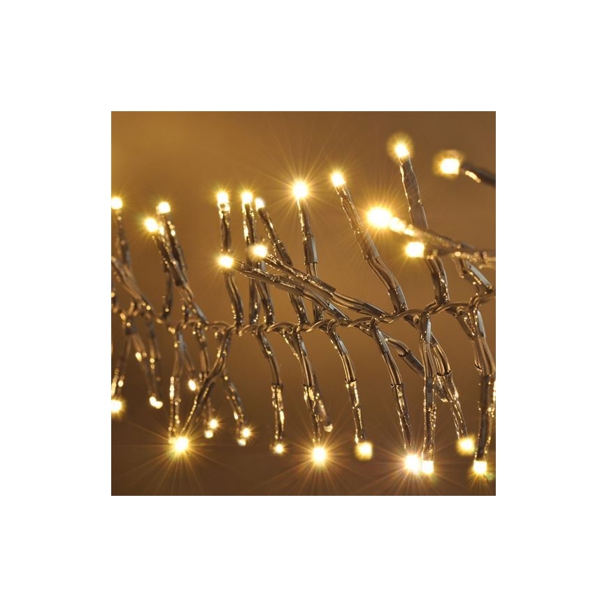 LED Vanjske božićne lampice 576xLED/8 funkcija 8m IP44 topla bijela + daljinski upravljač