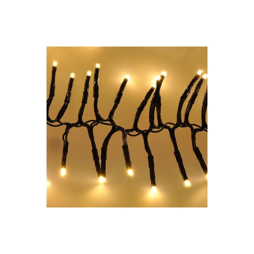 LED Vanjske božićne lampice 576xLED/8 funkcija 8m IP44 topla bijela + daljinski upravljač
