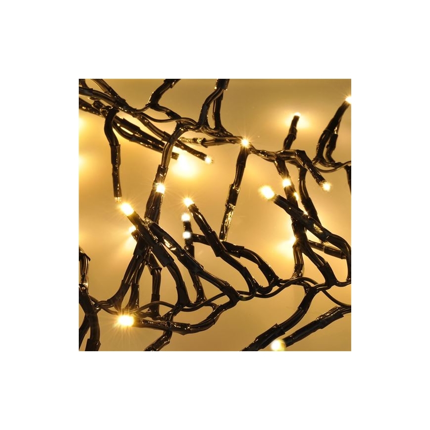 LED Vanjske božićne lampice 576xLED/8 funkcija 8m IP44 topla bijela + daljinski upravljač