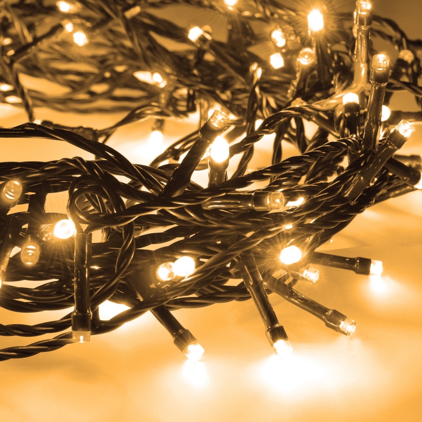 LED vanjski svjetlosni lanac 50xLED/8 funkcija 8 m IP44 topla bijela