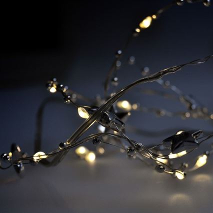 LED Božićne lampice 1 m 20xLED/2xAA