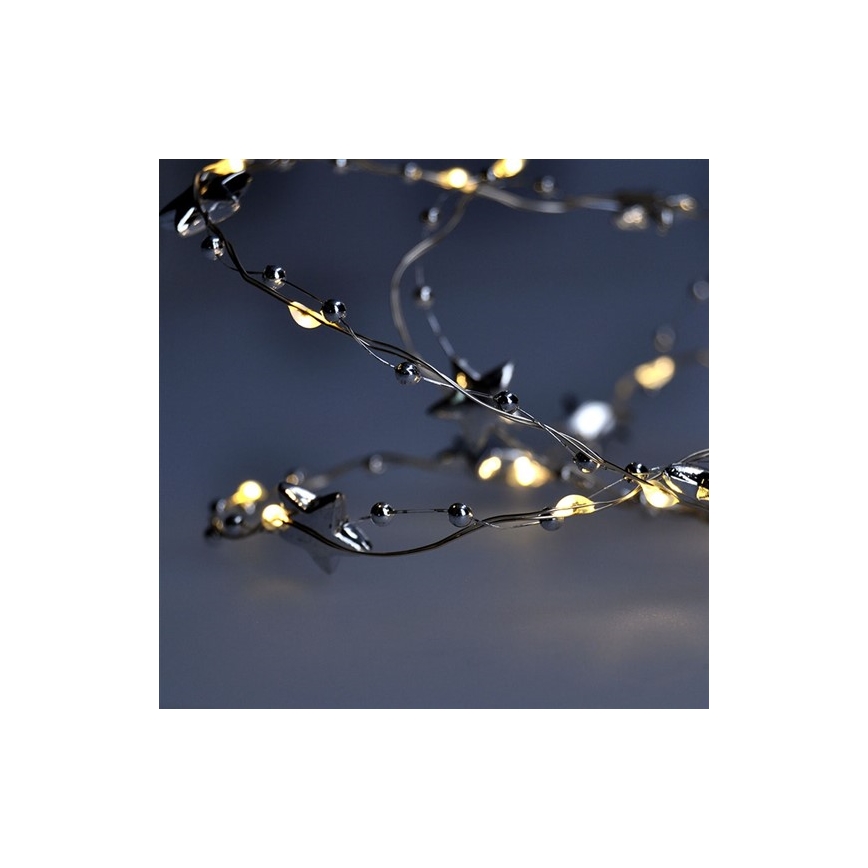 LED Božićne lampice 1 m 20xLED/2xAA