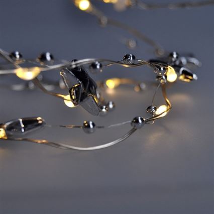 LED Božićne lampice 1 m 20xLED/2xAA