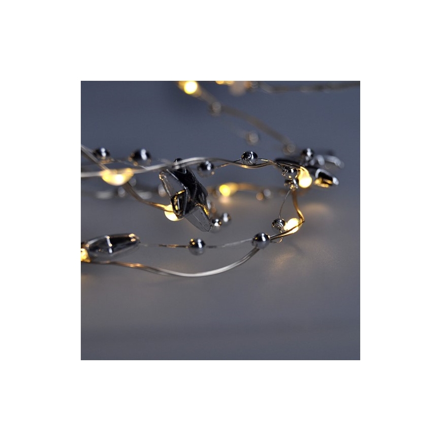 LED Božićne lampice 1 m 20xLED/2xAA