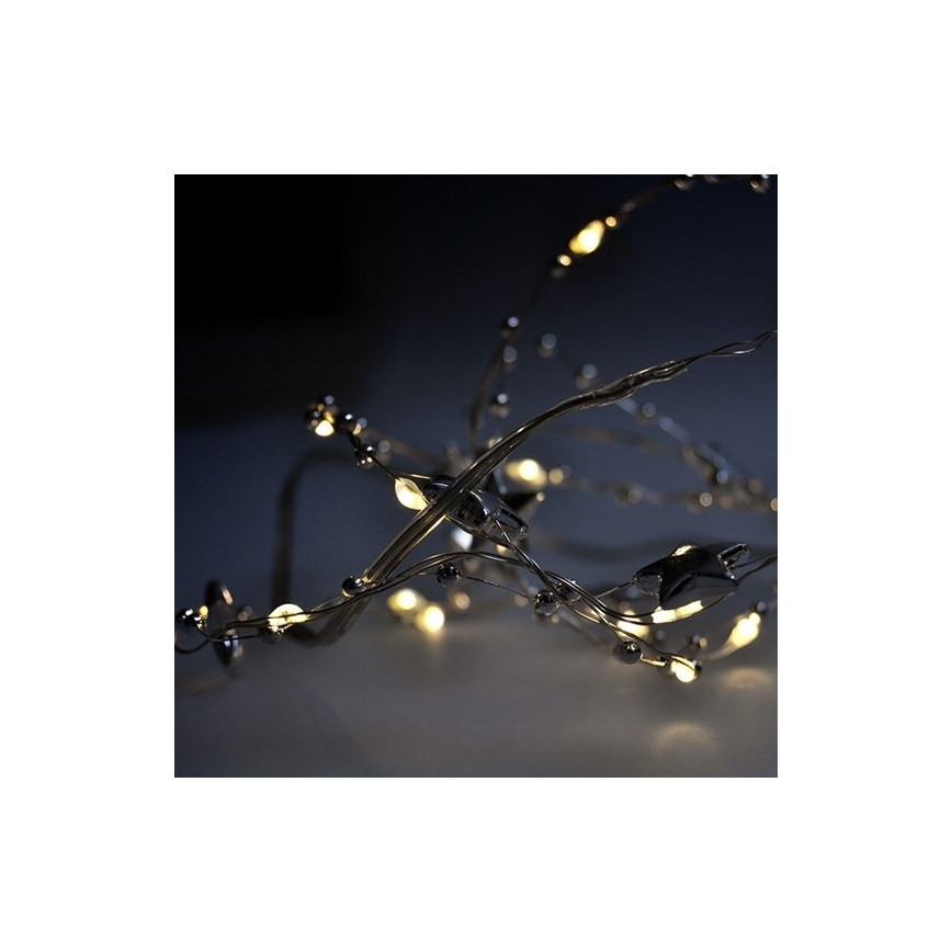 LED Božićne lampice 1 m 20xLED/2xAA