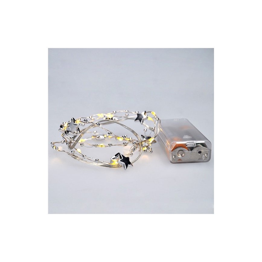 LED Božićne lampice 1 m 20xLED/2xAA