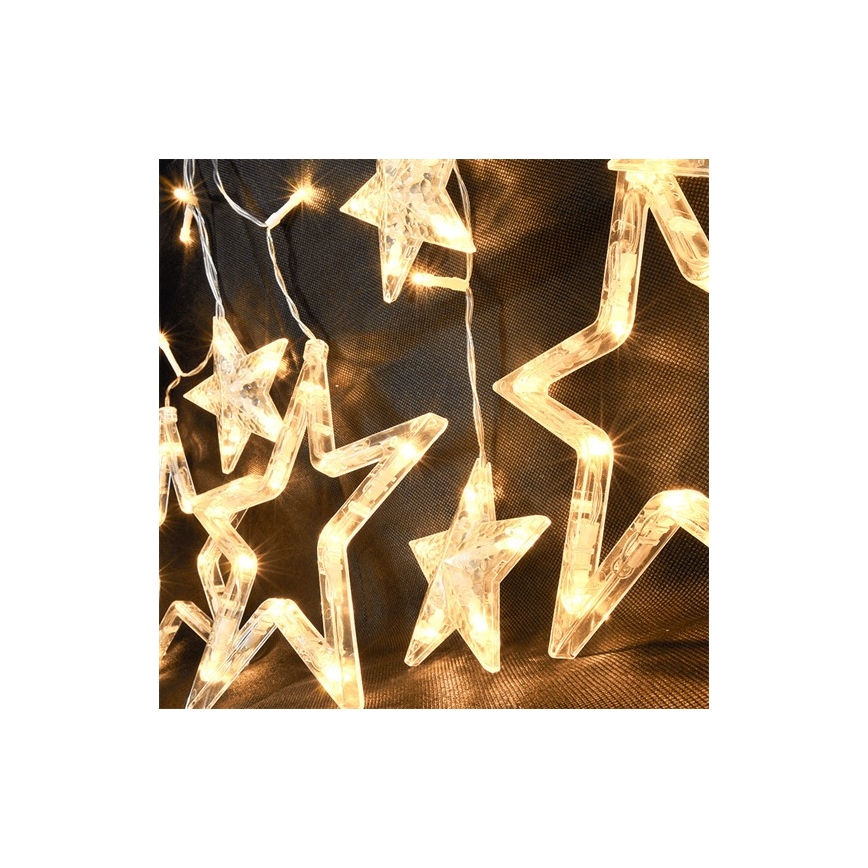 LED  Božićne lampice zvijezde 77xLED/3xAA