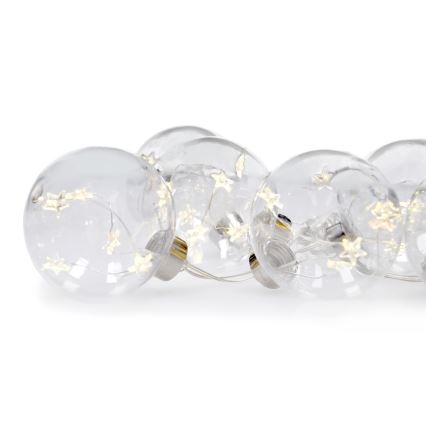 LED Božićne lampice 30xLED/3xAA 2,5m topla bijela