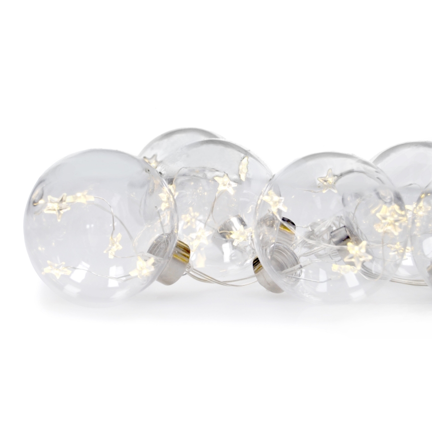 LED Božićne lampice 30xLED/3xAA 2,5m topla bijela