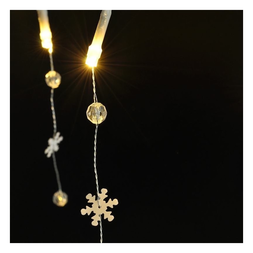 LED lanac 20xLED/2xAA 2m topla bijela