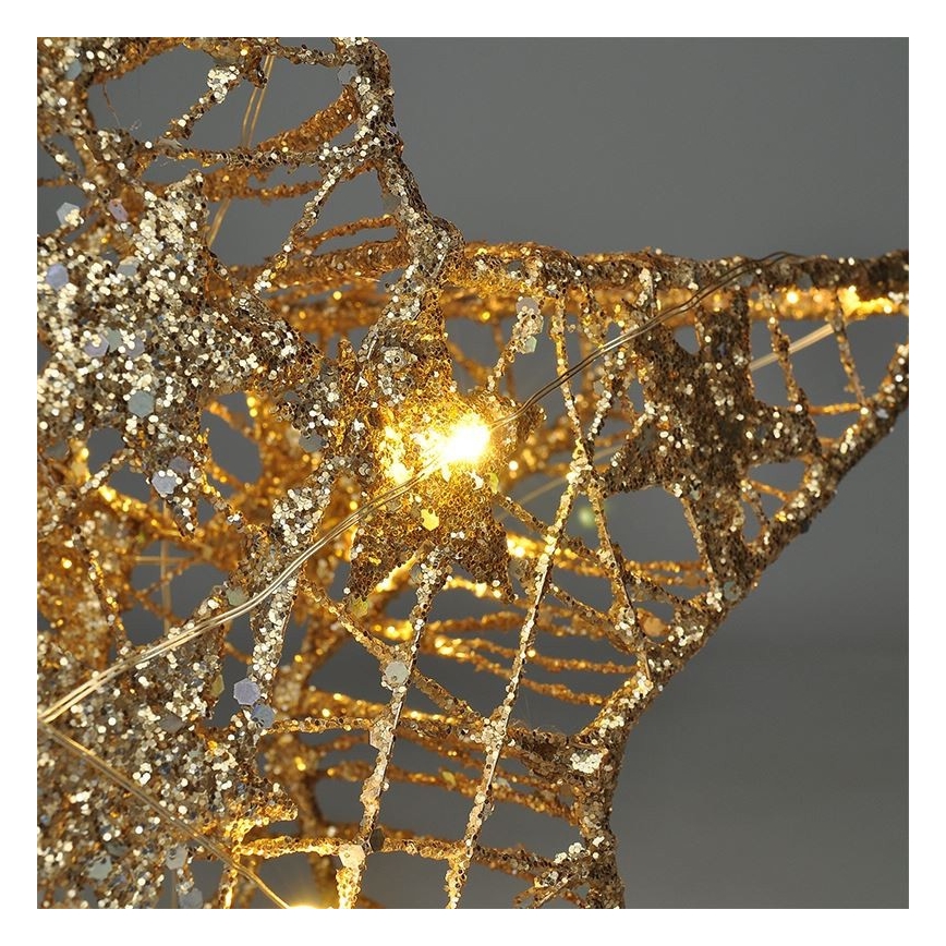LED Božićna dekoracija 14xLED/2xAA zvijezda
