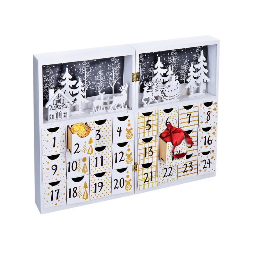 LED Adventski kalendar LED/2xAAA