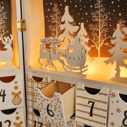 LED Adventski kalendar LED/2xAAA