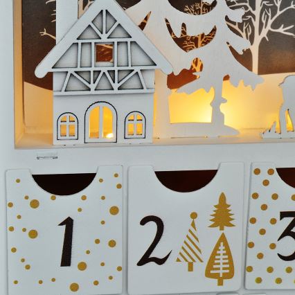 LED Adventski kalendar LED/2xAAA