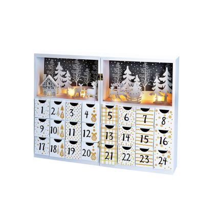 LED Adventski kalendar LED/2xAAA