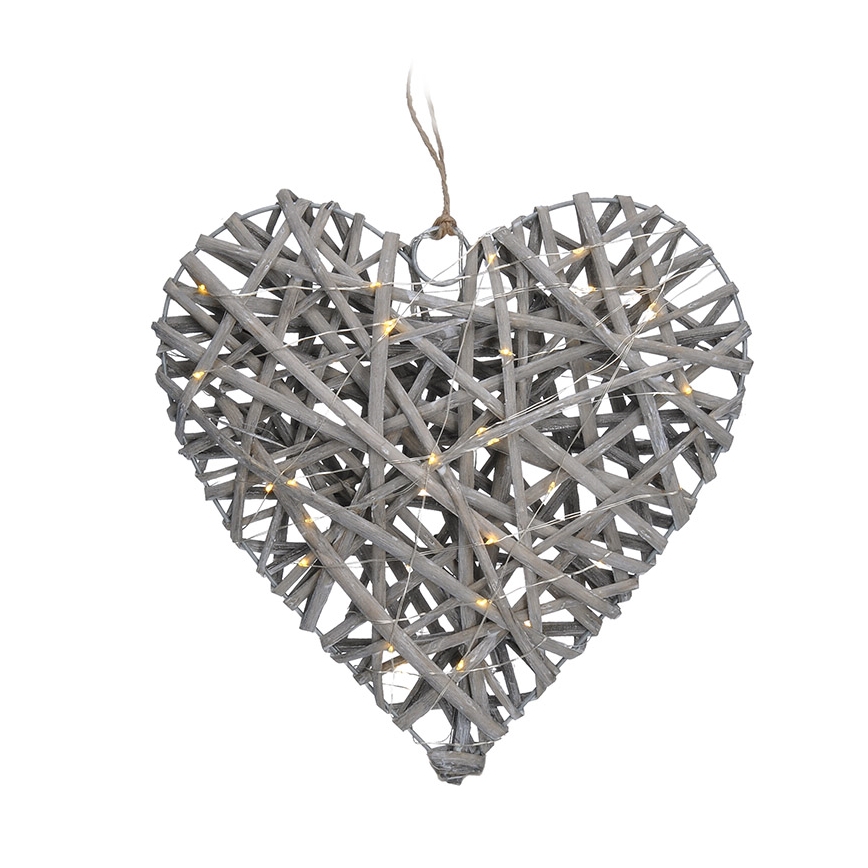 LED Božićna dekoracija LED/2xAA ratan