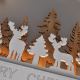 LED Božićna dekoracija LED/2xAA šuma s jelenima