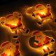 LED Božićni svjetlosni lanac s usisnim čašicama 6xLED/2xAA 1,2m topla bijela djed Božićnjak