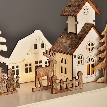 LED Božićna dekoracija LED/2xAA topla bijela