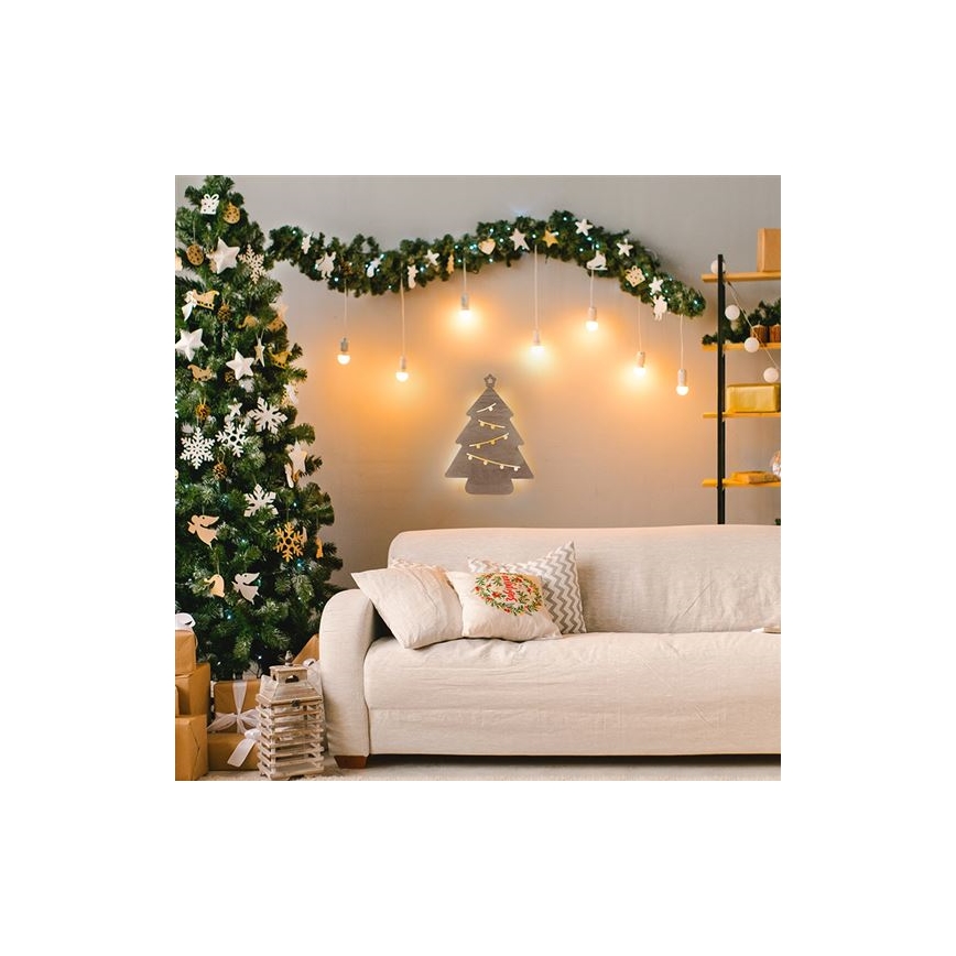 LED Božićna dekoracija LED/2xAA drvce