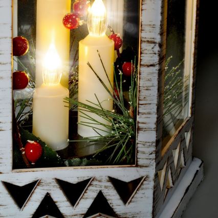 LED Božićna dekoracija 3xLED/3xAAA fenjer