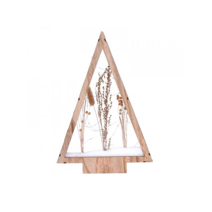 LED Božićna dekoracija LED/2xAA snježni zimski cvjetovi