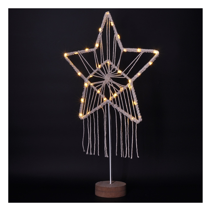 LED Božićna dekoracija LED/2xAAA zvijezda