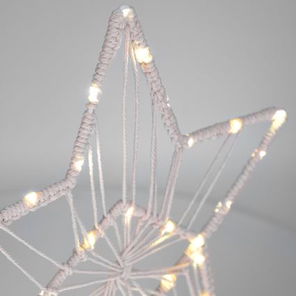 LED Božićna dekoracija LED/2xAAA zvijezda