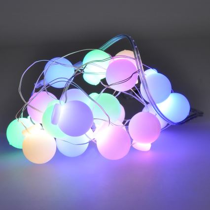 LED Božićne lampice 40xLED/2xAA 4,3 m multicolor