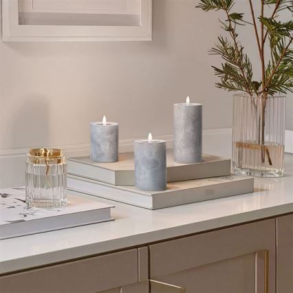 SET 3x LED svijeća LED/2xAA topla bijela