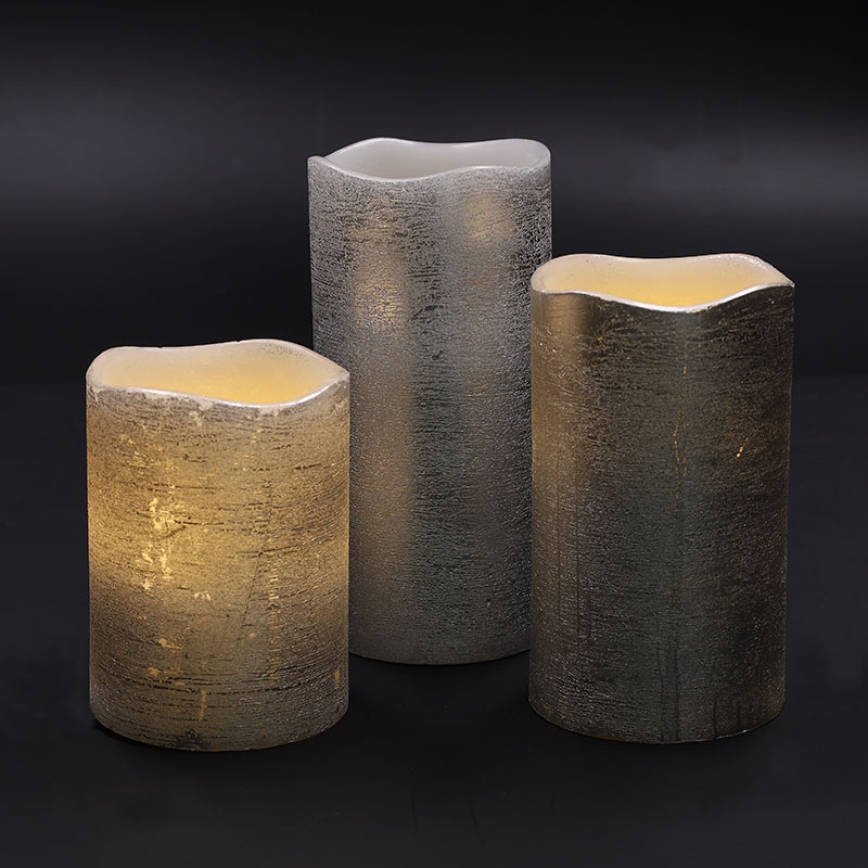 Komplet 3x LED svijeća, LED/3xAAA, toplo bijela