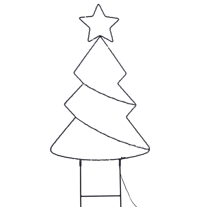 LED vanjska božićna dekoracija 85xLED/3xAA IP44 topla bijela božićno drvce