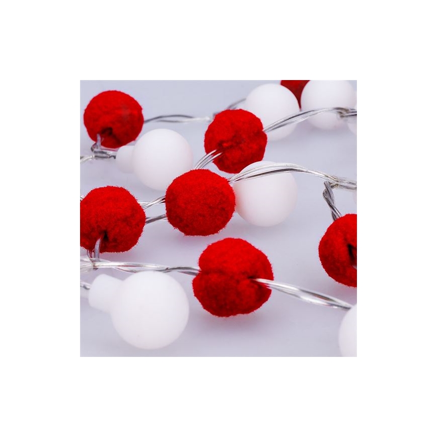 LED lanac 20xLED/2xAA 1,8 m topla bijela