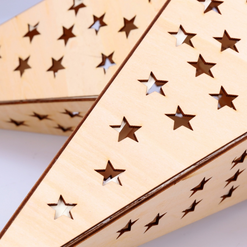 LED božićna dekoracija 20xLED/2xAA topla bijela bež zvijezda