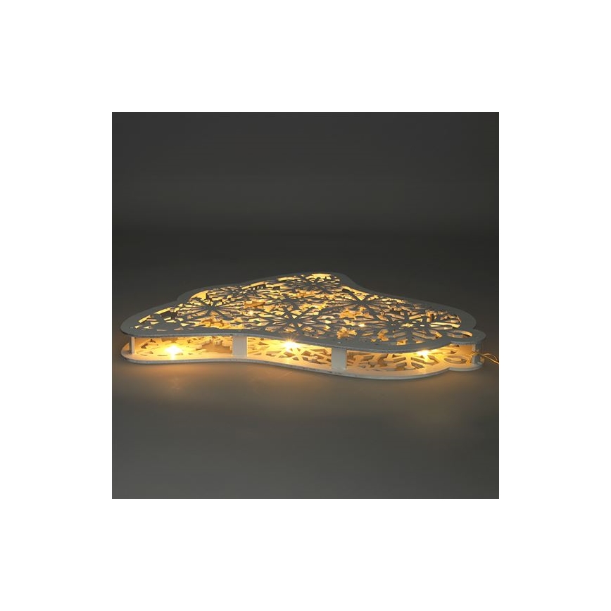 LED božićna dekoracija 9xLED/2xAA toplo bijelo zvonce