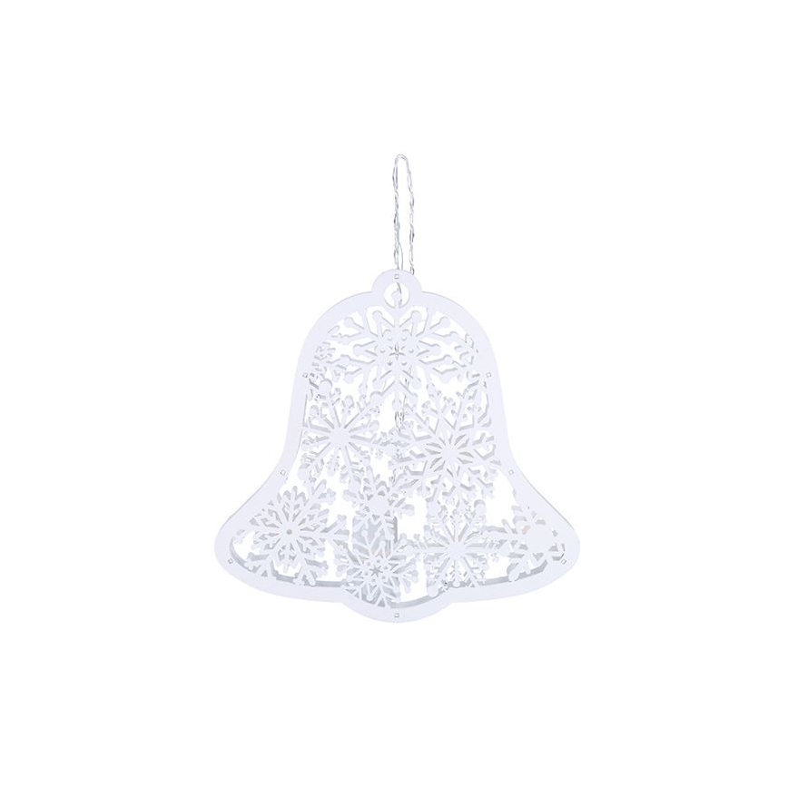 LED božićna dekoracija 9xLED/2xAA toplo bijelo zvonce