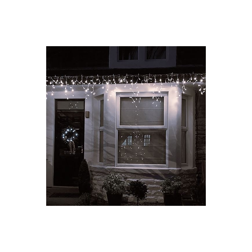 LED vanjska zavjesa 120xLED/8 funkcija 9m IP44 topla bijela