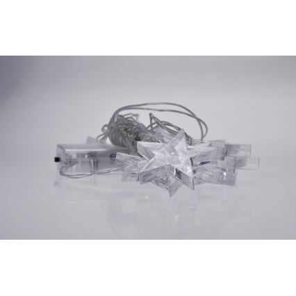 LED lanac 10xLED/2xAA 2,5m plava