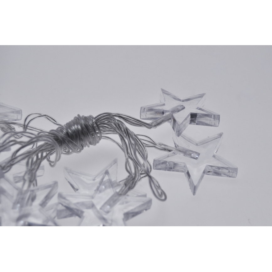 LED lanac 10xLED/2xAA 2,5m plava
