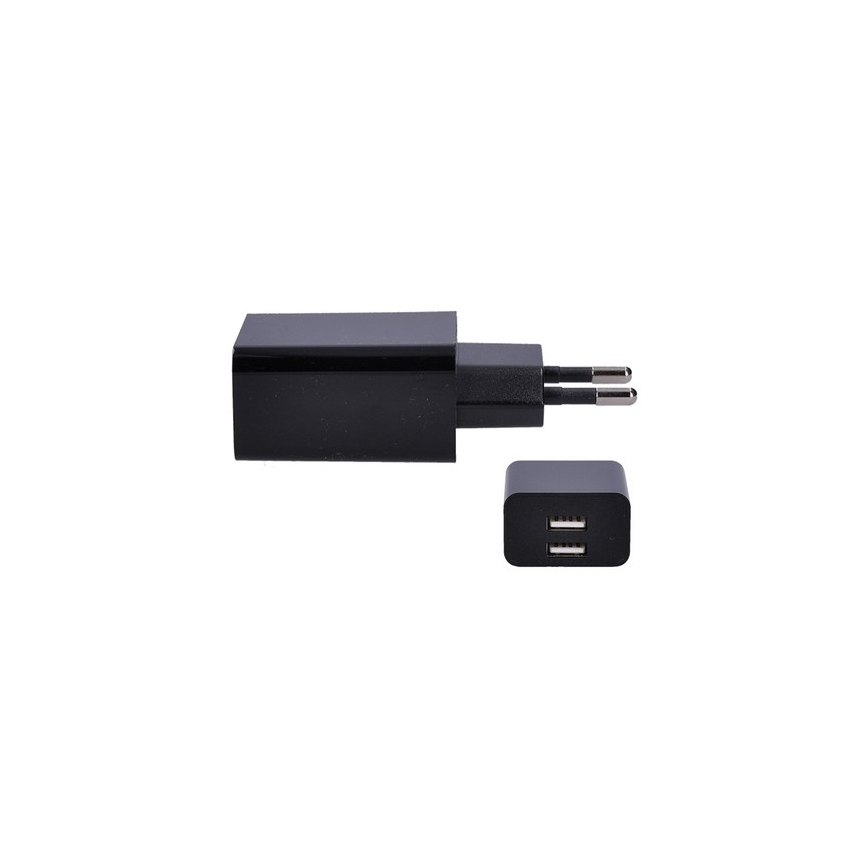 Adapter za punjenje 2xUSB/3100mA/230V crna