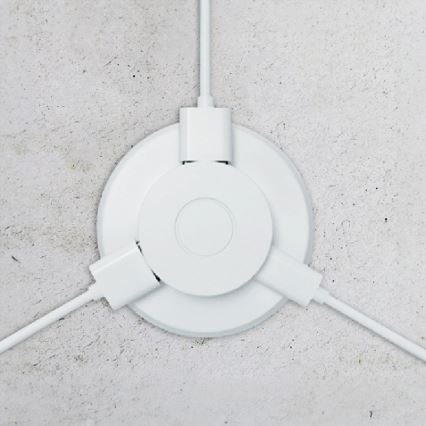 Ugradbeni USB punjač USB A+C bijela