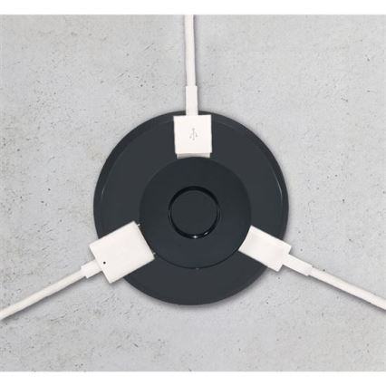 Ugradbeni USB punjač USB A+C crna