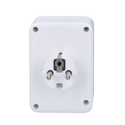 Produžni razdjelnik 1×16 A + 2×2,5 A s 2× USB punjačem (USB‑A i USB‑C), bijeli