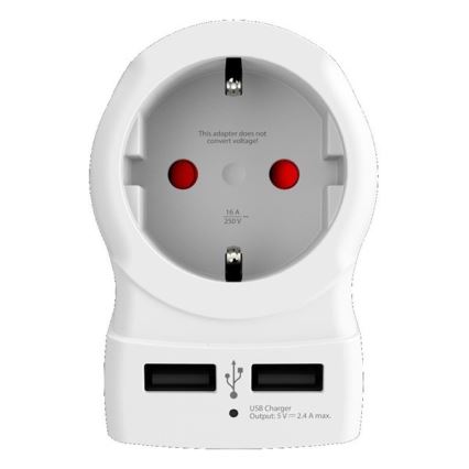 Putni adapter za UK 230V + 2x USB port