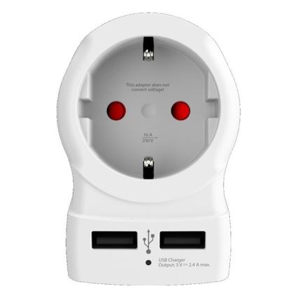 Putni adapter za SAD 230V + 2x USB port