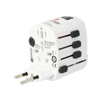 Univerzalni putni adapter za cijeli svijet 230V + USB port