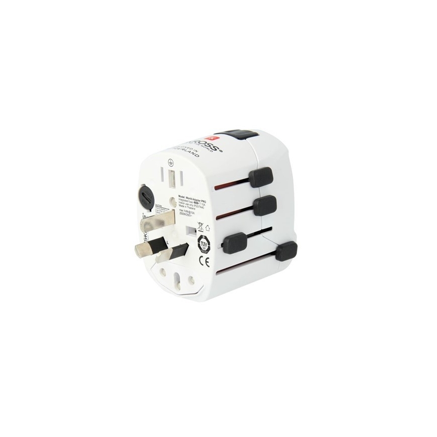 Univerzalni putni adapter za cijeli svijet 230V + USB port