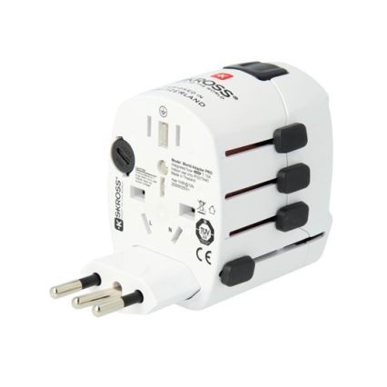 Univerzalni putni adapter za cijeli svijet 230V + USB port