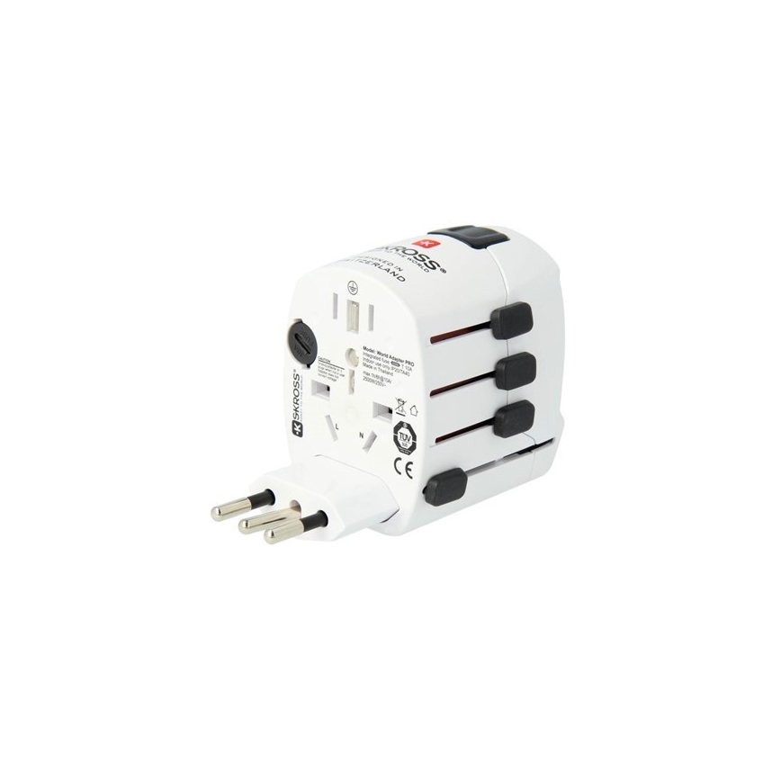 Univerzalni putni adapter za cijeli svijet 230V + USB port