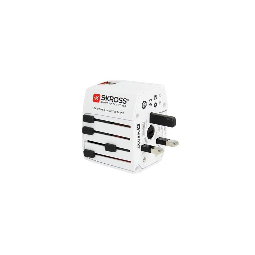 Međunarodni putni adapter 230V + 2x USB port
